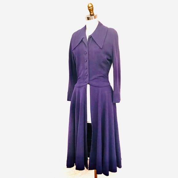 Carlye Jackets & Coats Vintage Rare 94s Eggplant Wool Princess Coat Poshmark